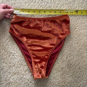 EUC Hot Cakes Pole Bottoms - Brown Orange, Size XS/S
